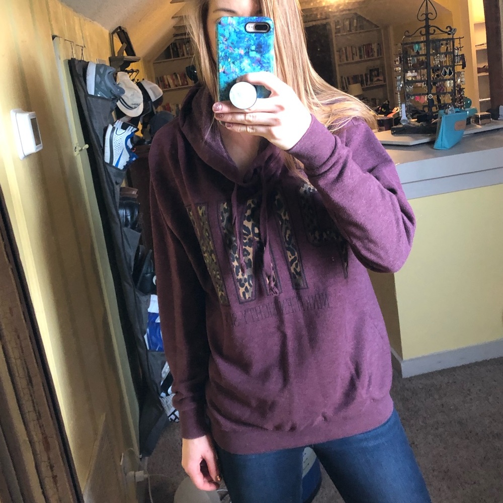 VS- Pink brand hoodie-size small.